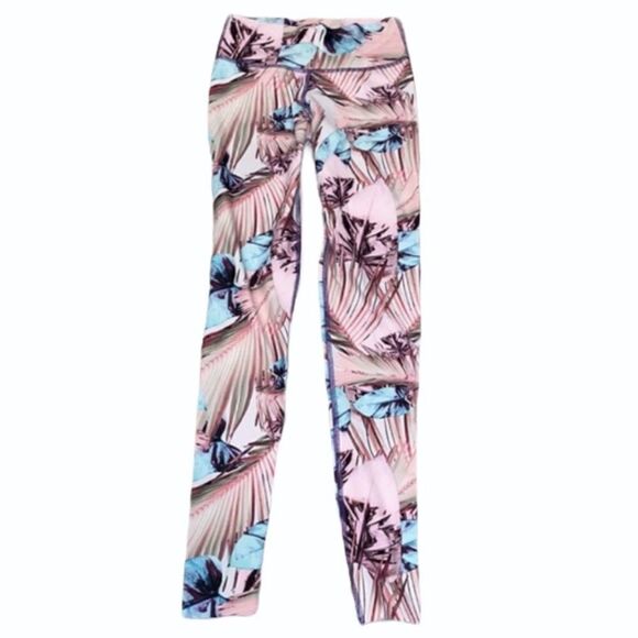 Jiva Active Leggings Tropical Pattern XS - Picture 1 of 13